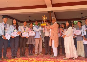 त्रियुगा नगरपालिका द्वारा आयोजित मेयर रनिङ शिल्ड प्रतियोगिता सम्पन्न