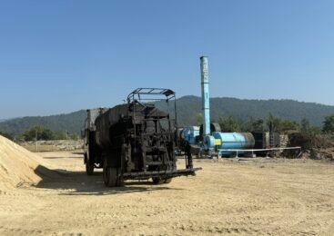 गाईघाटको निर्माणाधीन सडकको कालोपत्रे सुरु हुने